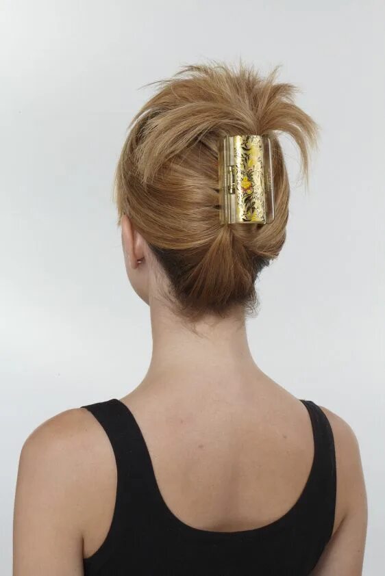 Прически с крабиком на каре jawclip linziclip Pure Gold! Maxi - match with you mood! Work hairstyles, Clip h