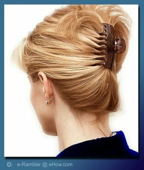 Прически с крабиком на короткие волосы 16 Claw clip hairstyles: get classy in seconds Clip hairstyles, Banana clip hair