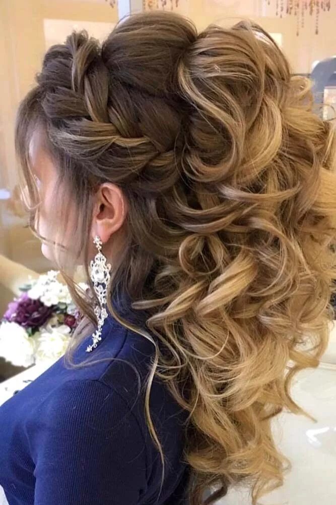 Прически с локонами фото Prom Hairstyles for Curly Hair picture6 Prom hairstyles for long hair, Wedding h