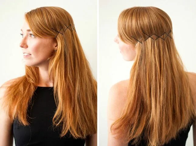 Прически с невидимками распущенные длинные волосы 3 New Ways to Add Bobby Pins to Your 'Do Diy hairstyles, Cool hairstyles, Hair h