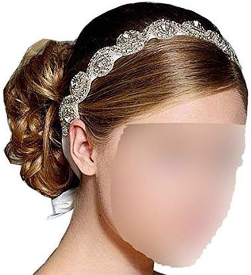 Прически с ободком для женщин Amazon.com: Bridal Ribbon Headband