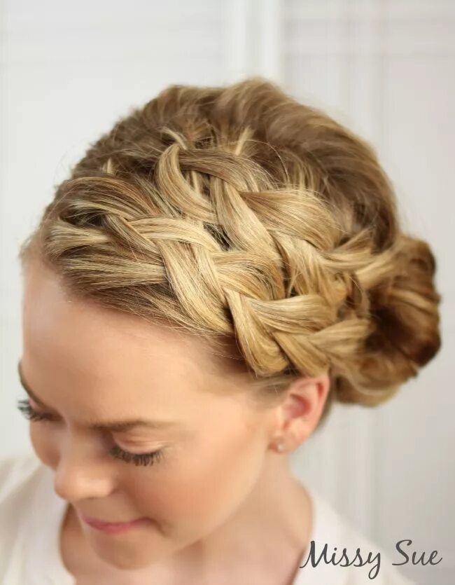 Прически с плетением на короткие Braid 3-Double Dutch Braids and Bun Braided bun hairstyles, Dutch braid hairstyl