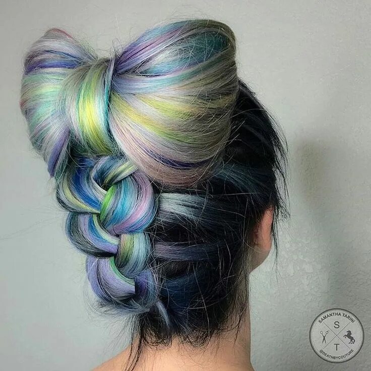 Прически с прядями для девочек Stylists supporting Stylists Dyed hair, Rainbow hair