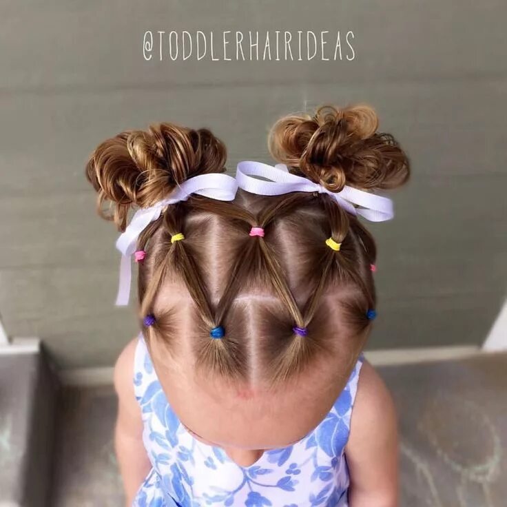 Acconciature per bambina Y Toddler hairstyles girl, Toddler hair, Scrunchie hair