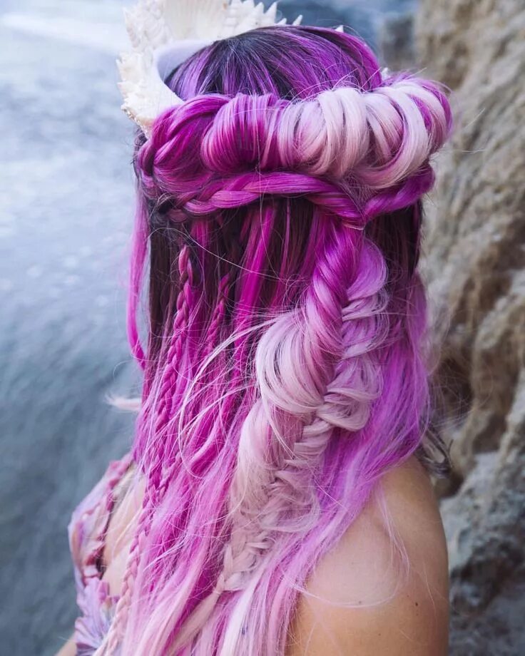 Pin by Petra Wirth on Hair_Color Mermaid hair color, Cool hair color, Hair style