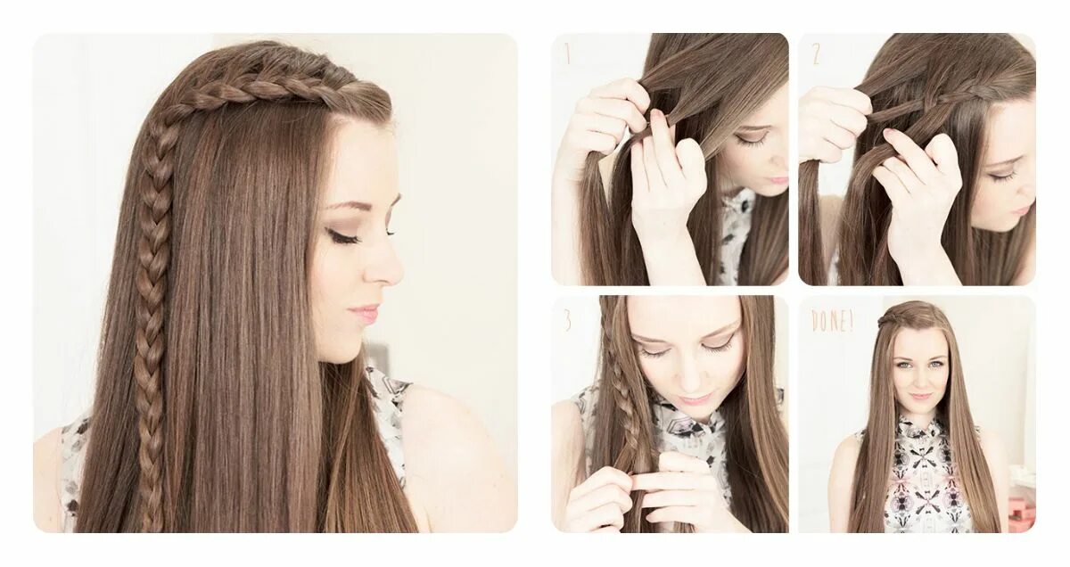 Прически с волосами в школу распущена Hair styles, Long hair styles, Side braid hairstyles