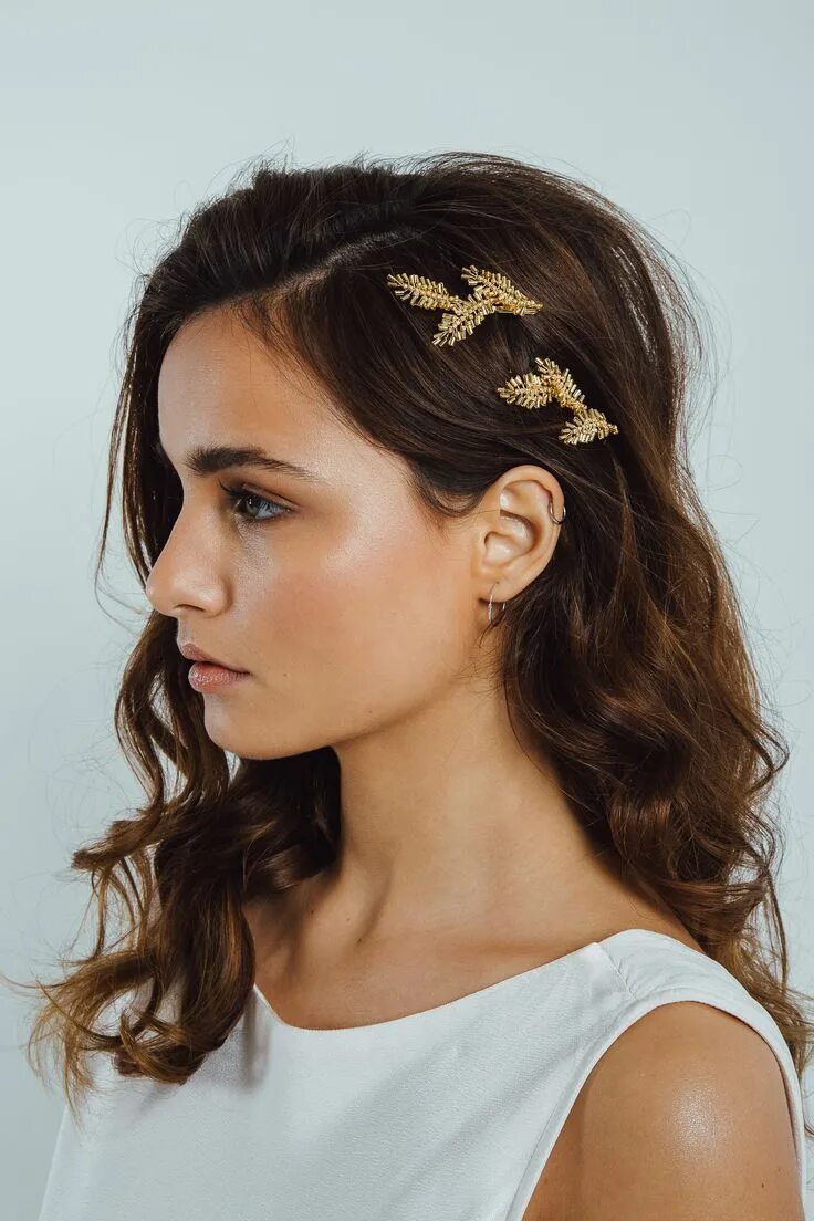 Прически с заколками на длинные волосы Thalia wedding hair pins - Eden b. Studio Wedding hairstyles, Bridal hair and ma