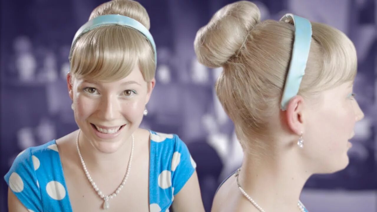 Прически сестра Disney Cinderella Hair Tutorial - YouTube