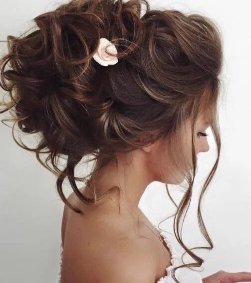 Прически со средней Propozycje fryzur ślubnych Long hair styles, Wedding hairstyles for long hair, W