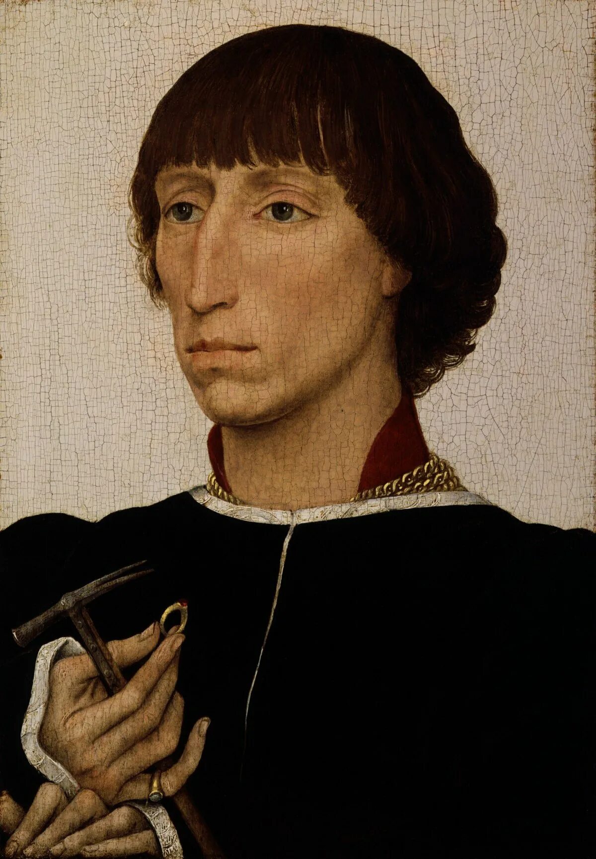 Прически средневековья мужские Файл:Weyden, Rogier van der - Francesco d'Este.jpg - Википедия