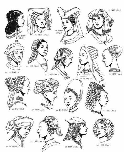 Прически средних веков женские 10 популярных идей на тему "medieval hairstyles drawing" для вдохновения