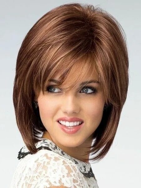 Прически стрижки женские на средние Модные прически и стрижки - Фото OK.RU Medium bob hairstyles, Medium length hair