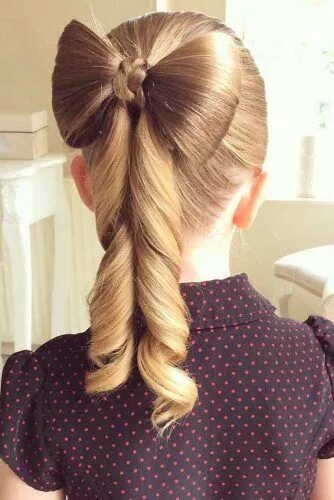 Прически в школу бант 40 Cute Girls Hairstyles For Your Little Princess Flower girl hairstyles, Easy h