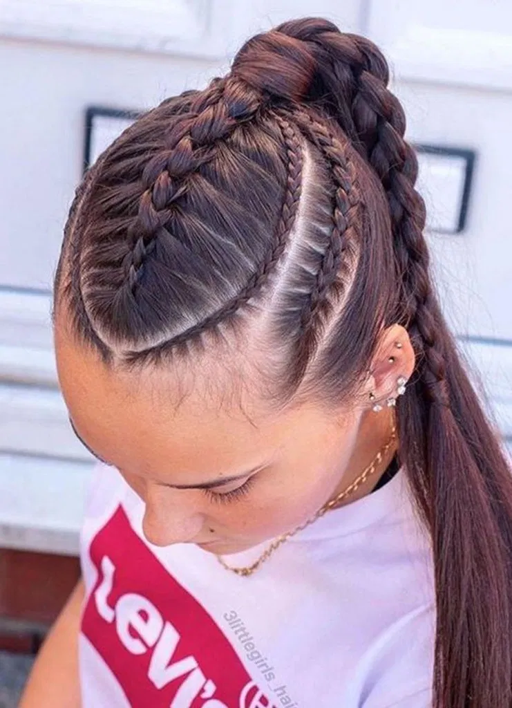 Прически в школу без косичек Pin en Braid Hairstyle Design Ideas