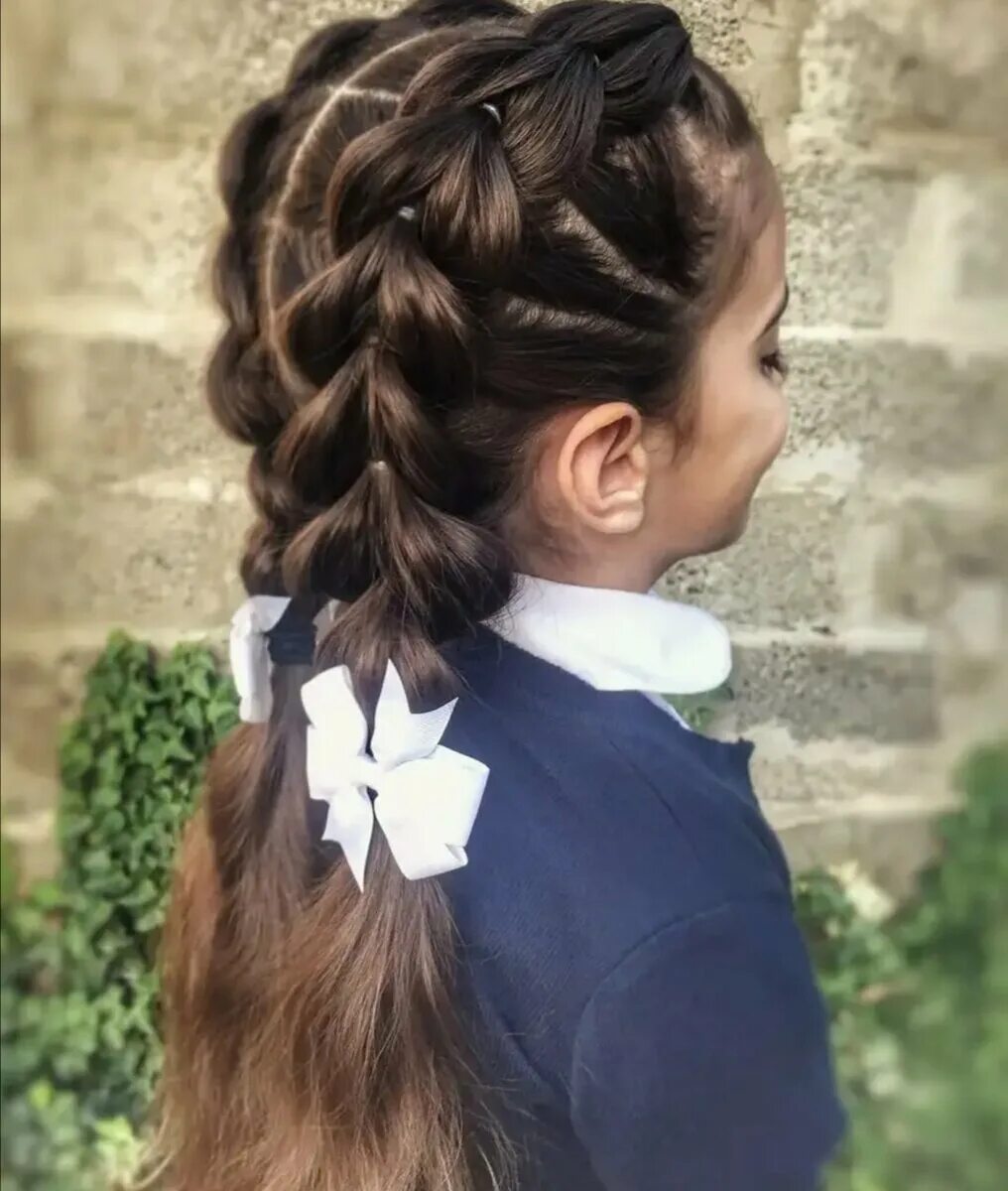 Прически на 1 Сентября! - 3 Good looking hairstyles for school! Kids hairstyles,