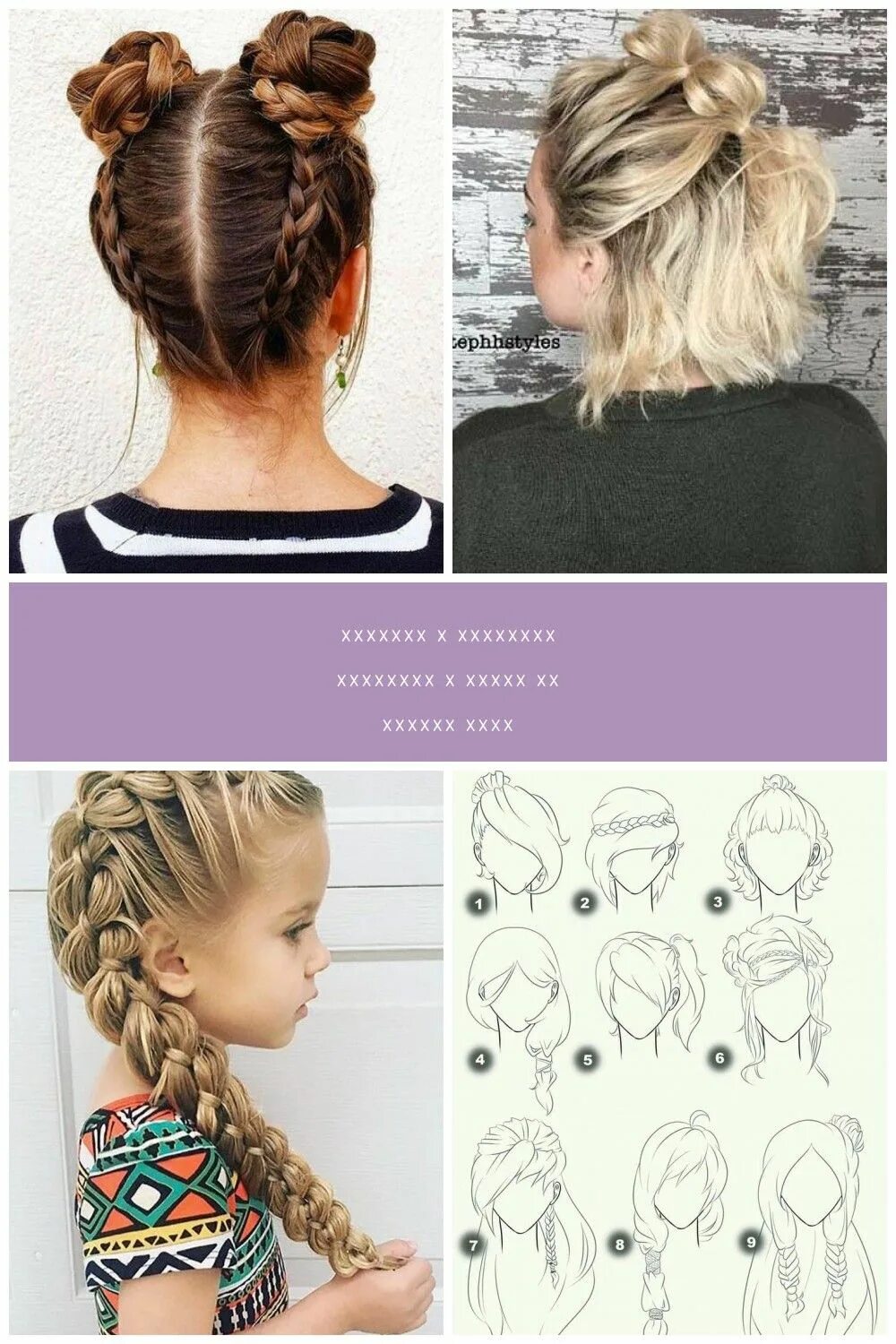 Прически в школу поэтапно 20 Cute Hairstyles For Girls With Short Hair (With images) Girl short hair, Hair