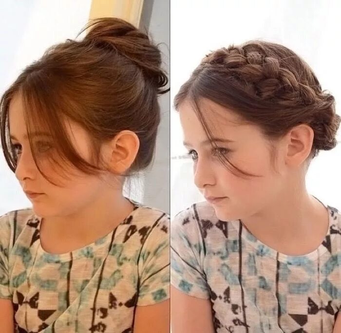 Прически в школу с длинной челкой Pin on Kids' Fashion and Hairstyles