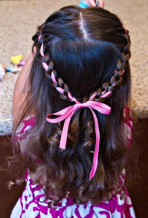 Прически в школу с лентами Princess Crown Braid Things to learn Детские прически, Длинные волосы и Прически