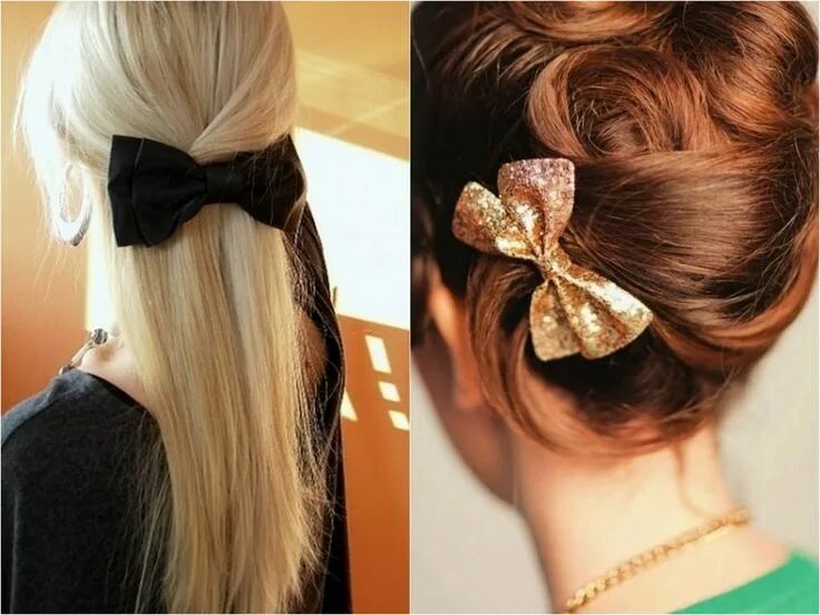 Прически в школу с заколкой бантом Pin von Alexandra Timofeeva auf Hair Frisuren