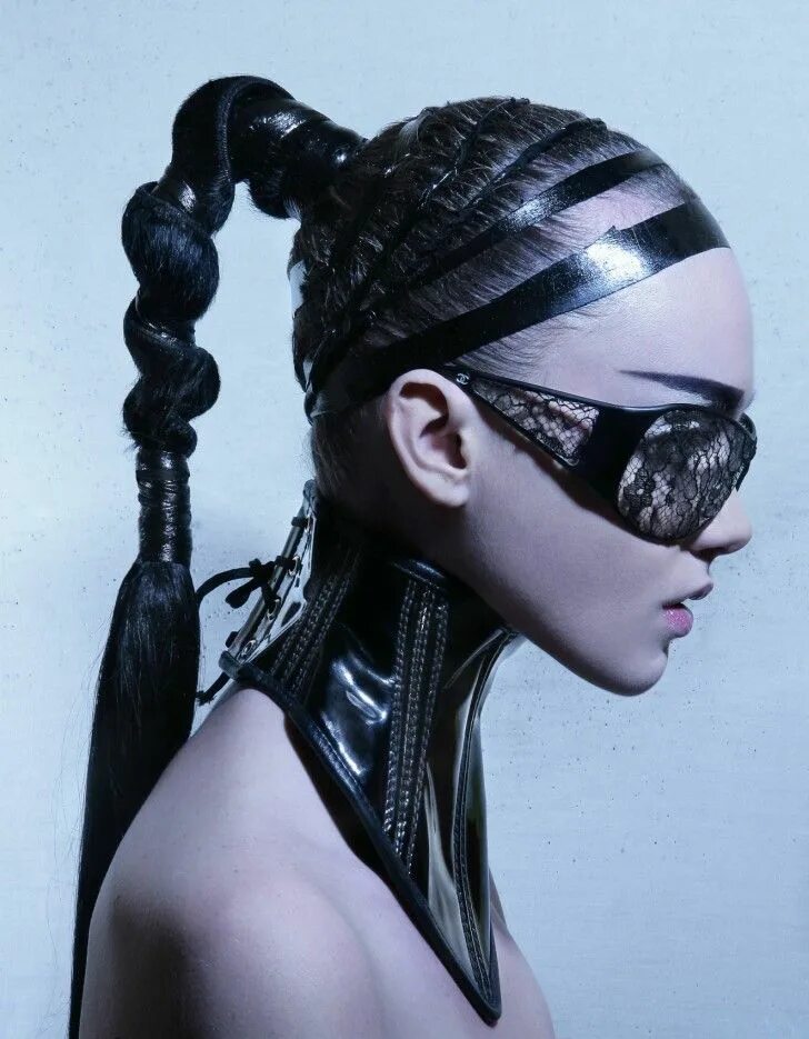 Прически в стиле киберпанк женские CHANEL-Special-BLANK-Magazine-By-Raul-Higuera Raul Higuera Cyberpunk fashion, Pu