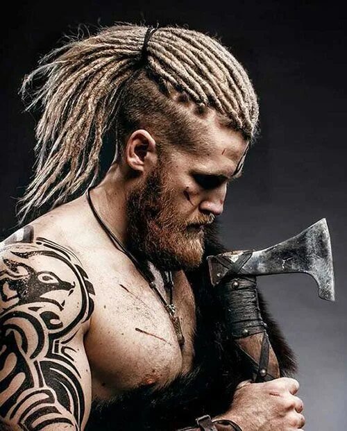 Прически в стиле викингов мужские 100 Epic Dreadlock Styles For Men (2021 Dreadlock Hairstyles) - Hairmanz Viking 