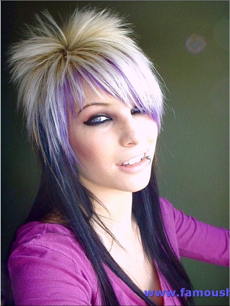 Прически верх короткий низ Pin on Capelli in 2024 Emo haircuts, Long punk hair, Emo haircuts for girls