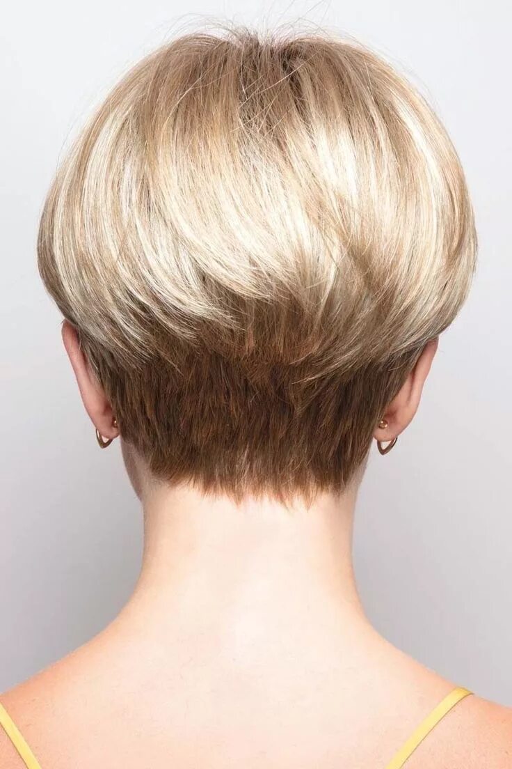 Прически вид сзади фото Pin on Bobs en lobs achterkant 01 Hairstyles for thin hair, Short hair styles, S