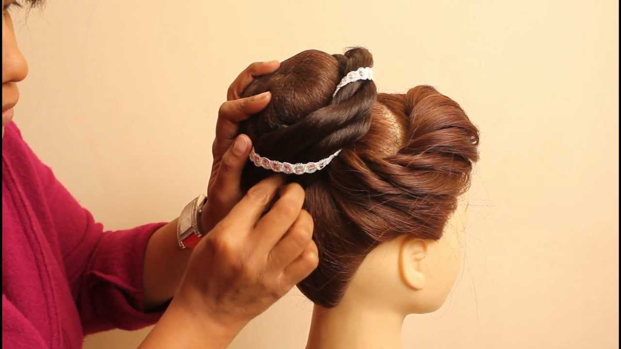 Прически видел Indian Bridal Hairstyles by estherkinder - YouTube