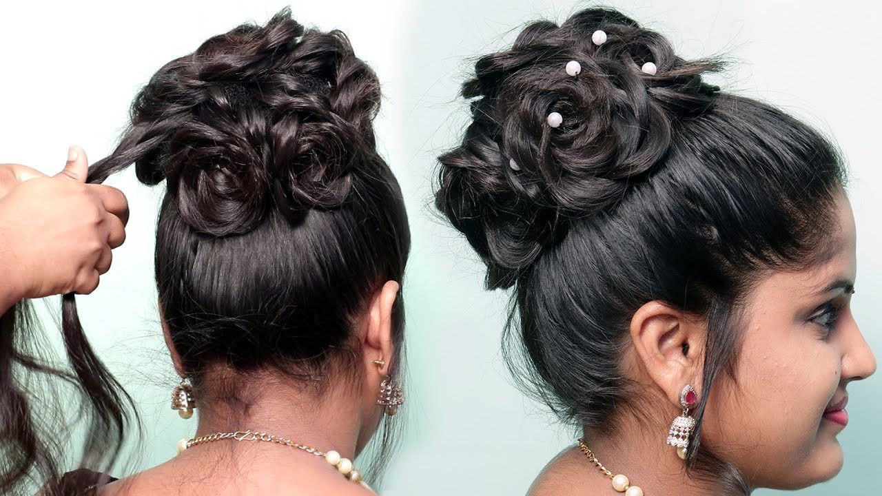 Прически видел Stylish Hair style Classic with Donut Bun Quick & easy juda hairstyles everyday 