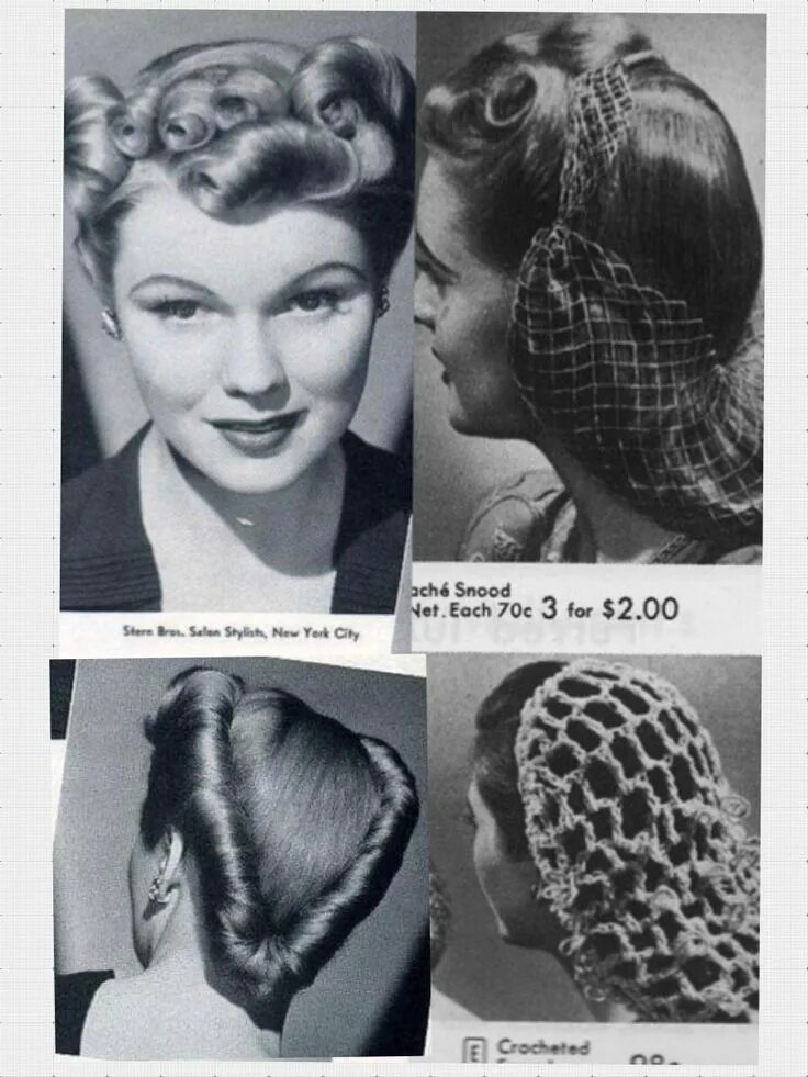 Прически военных лет женские 1940s Hair, Makeup & Amazing Women!! - Chez Titine 1940s hairstyles, 1940s women