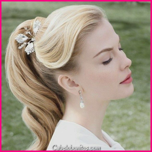 Прически высокие хвосты фото Encantador 25 penteados de consórcio Vintage clássico e bonito Fancy ponytail, R