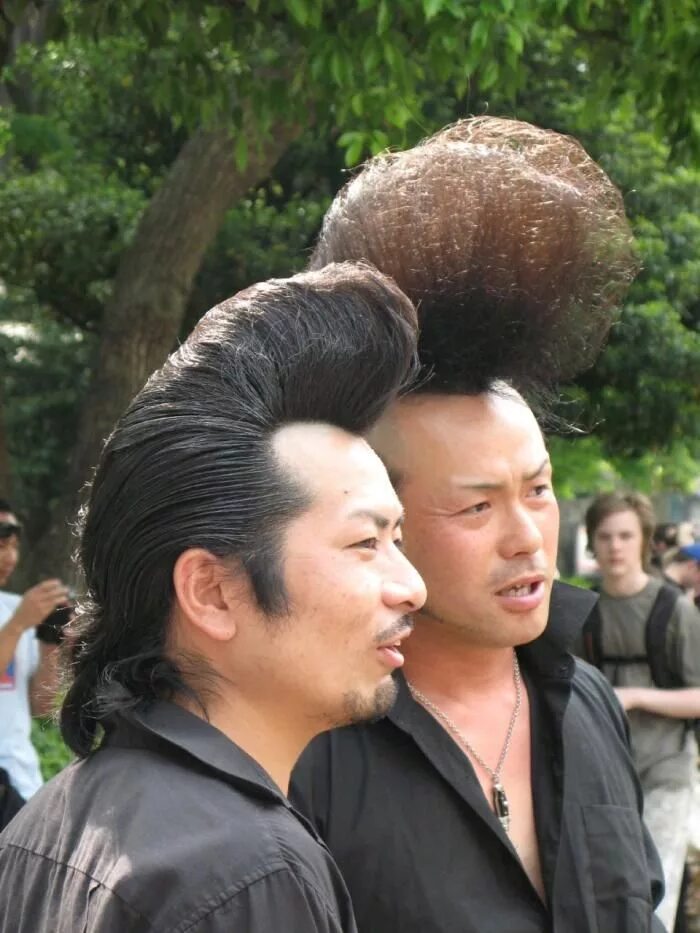 Прически японцев мужские Oh man, Japanese motorcycle gangs are the greatest. Rockabilly, Yoyogi park, Pom