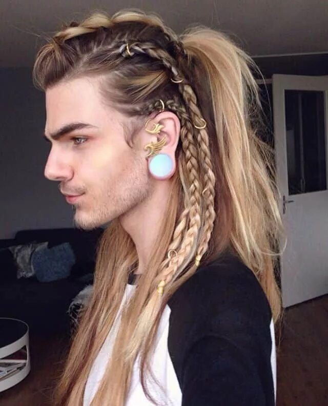 Прически юношам на длинные волосы 33 Selected Viking Hairstyles For Men 2018: Long, Medium & Short Hair в 2020 г. 