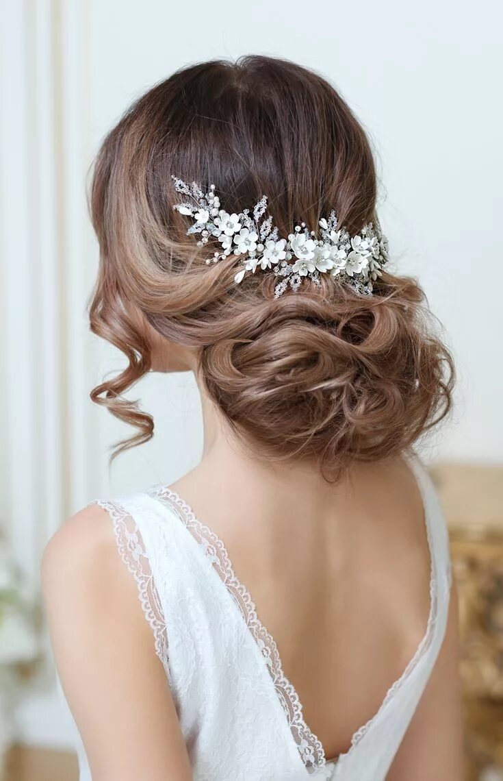 Прически закрывающие Bridal Hair Accessories TopGracia Wedding Forward Bridal hair pieces, Wedding ha