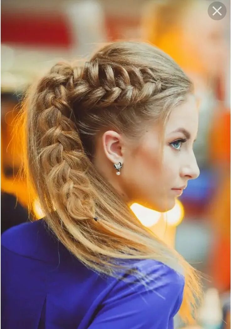 Прически заплетенные волосы Причёска женская Hair styles, Prom hair, Bridal hair