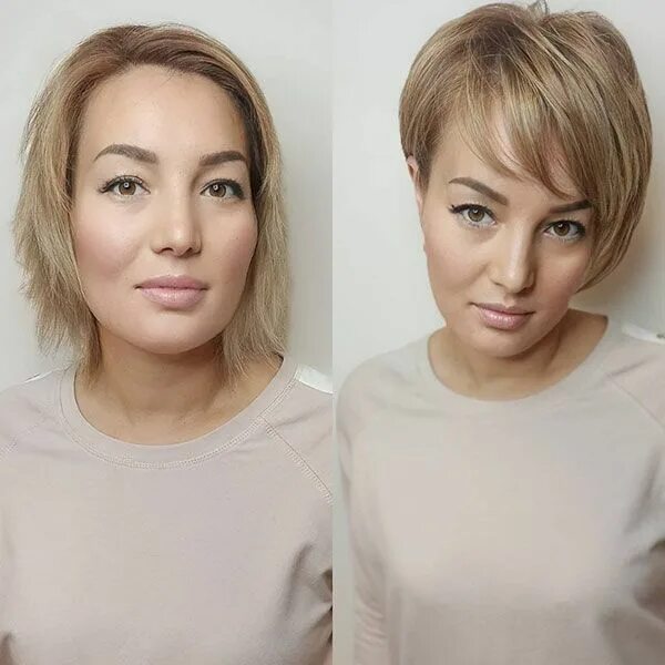 Прически женщине после Пин на доске Short hair