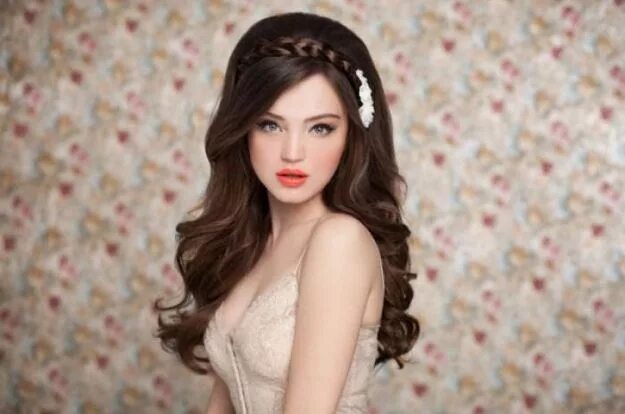 Прически женские распущенные Вечерний макияж Wedding hairstyles for long hair, Wedding hairstyles, Long hair 