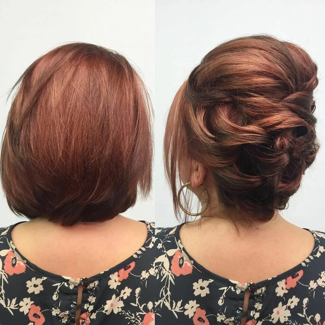 Прическу на каре на вечер See this Instagram photo by @kellgrace * 164 likes Trança cabelo curto, Penteado