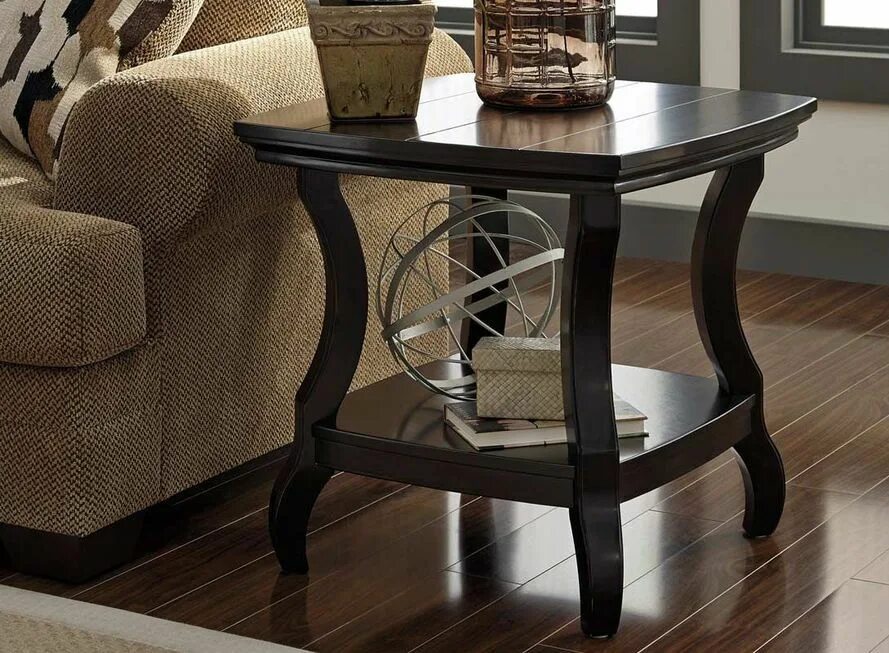 Придиванные столики в интерьере гостиной фото Square End Table T584-2 - 1 End tables, Table, Coffee table