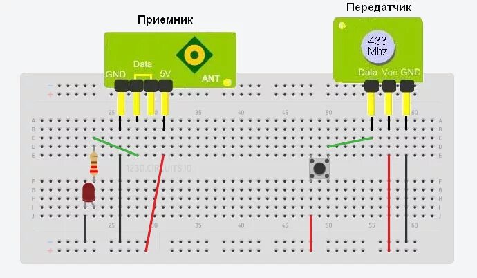 Приемник передатчик tantos схема подключения Подключение модулей приёмника и передатчика на 433 МГц Амперка / Форум