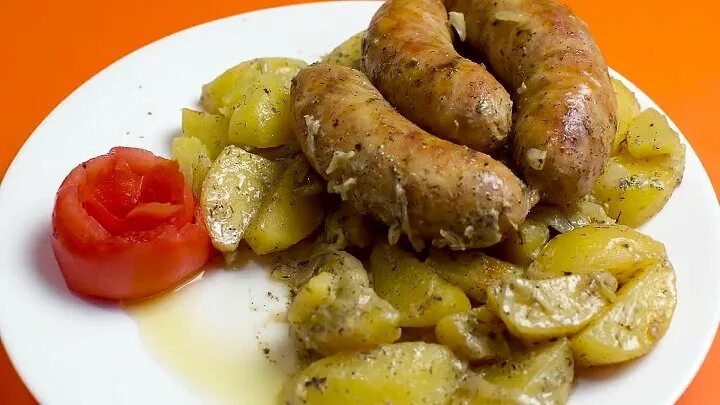 Приготовить купаты в духовке с фото картофельное пюре с курицей в духовке рецепт ОК