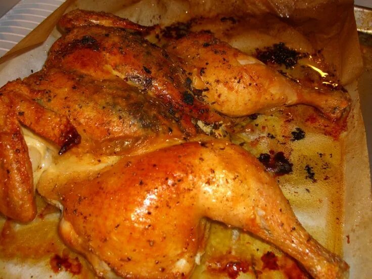 Приготовить курицу в духовке фото How would you like a really fast and easy way to cook a big bird and have it tur