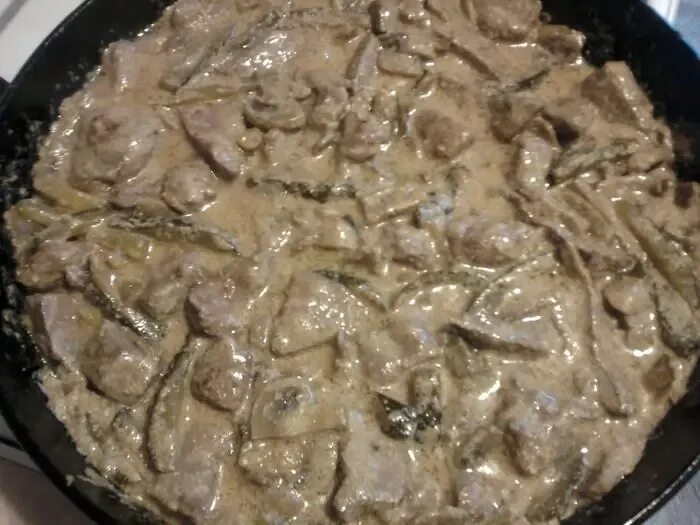 Приготовить печень пошаговый рецепт с фото Chicken Liver Stroganoff Popular recipes 2024