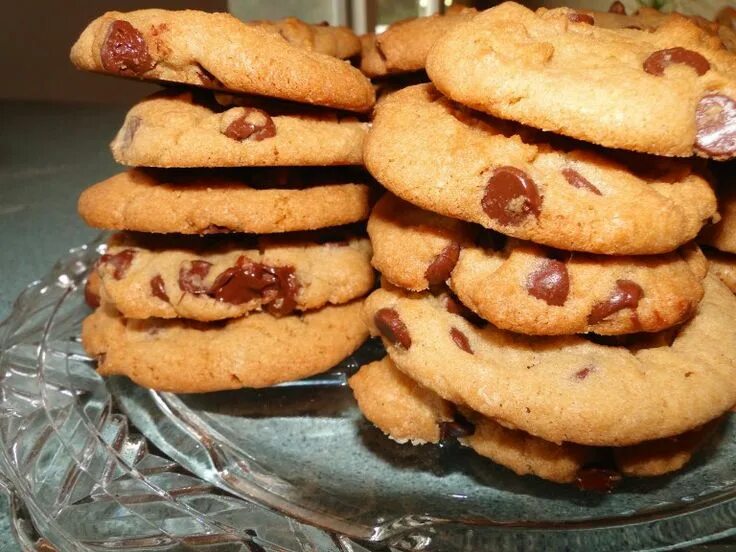 Приготовить печенье с фото Gesunde Chocolate Chip Cookies - Vegan - pilotmadeleine Vegane kekse, Schokolade