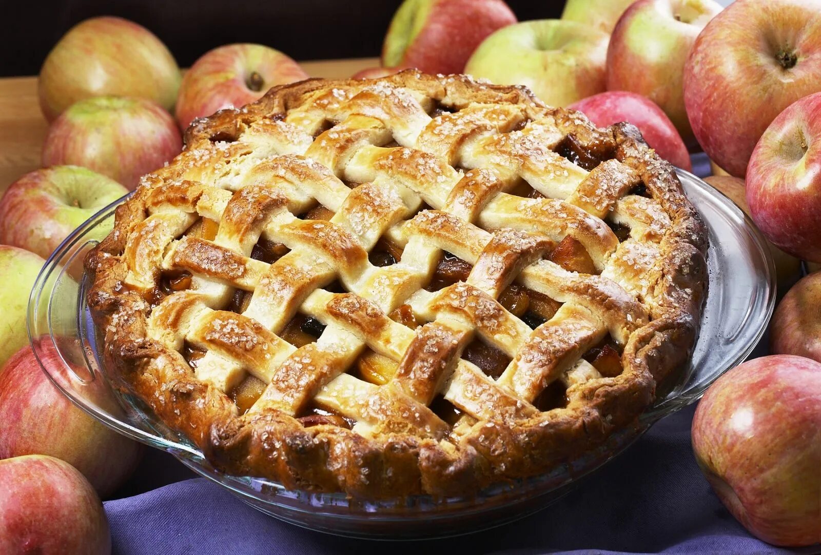 Приготовить пирог с яблоками фото Apple Pie di Natale Food, Apple recipes, Dessert recipes