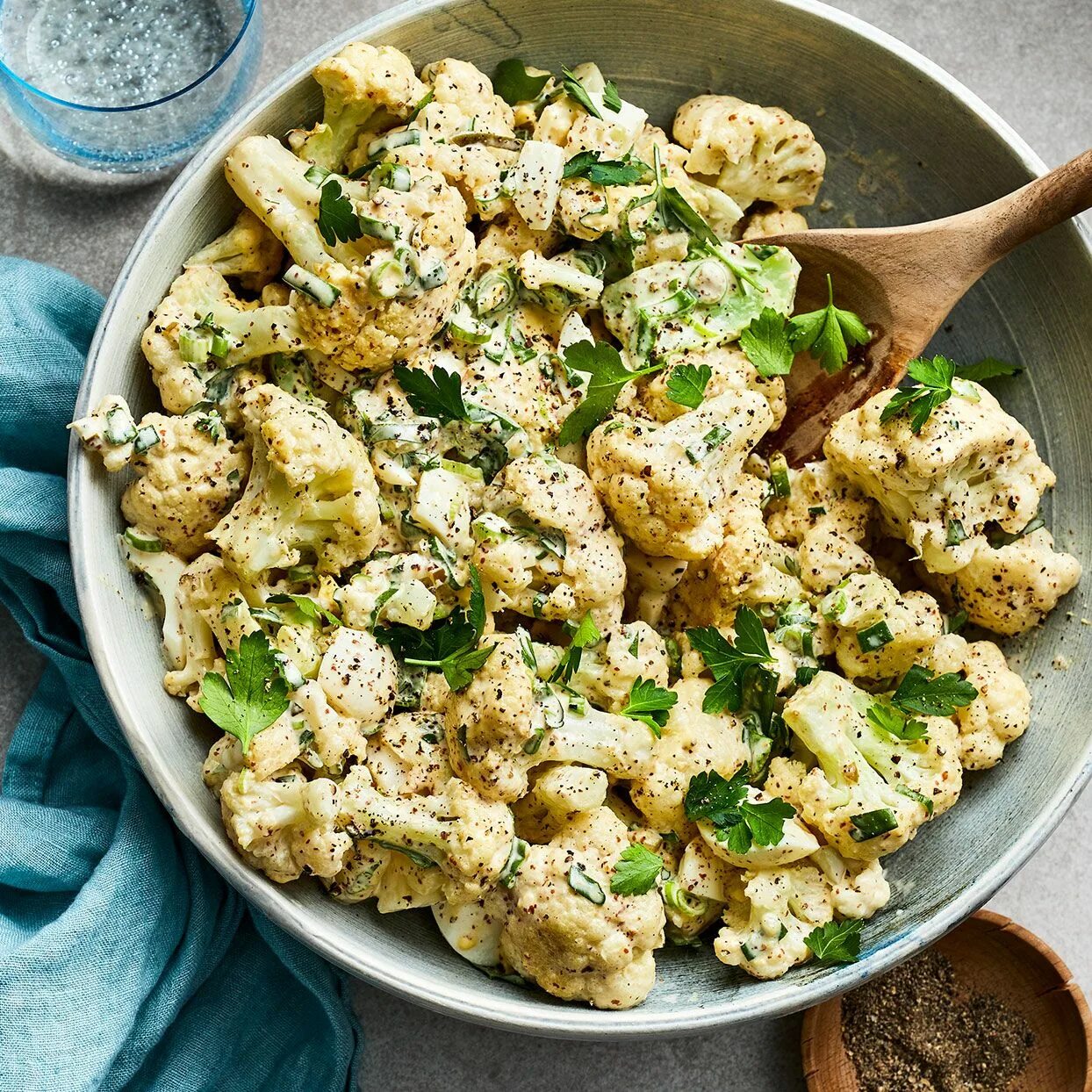 Приготовить цветную капусту рецепт с фото Cauliflower "Potato" Salad Recipe Cauliflower potatoes salad, Recipes, Cauliflow