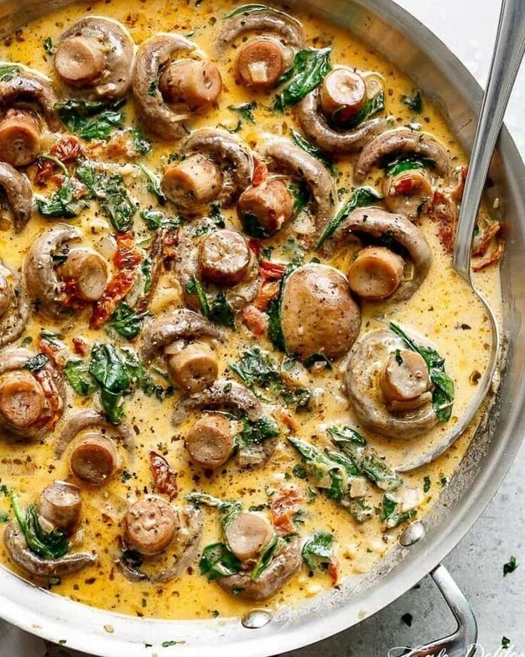 Приготовление блюд вкусно и просто фото Creamy Garlic Butter Tuscan Mushrooms with definitely BLOW YOUR MIND. Watch prev