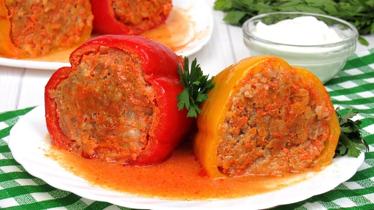 Приготовление фаршированного перца пошаговый фото рецепт Вкуснейший Фаршированный перец ☆ Простой рецепт Как приготовить фаршированные пе