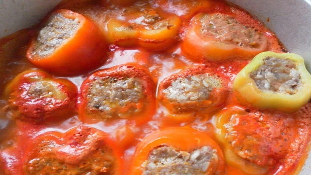 Приготовление фаршированного перца пошаговый фото рецепт ОЧЕНЬ ВКУСНЫЙ ФАРШИРОВАННЫЙ ПЕРЕЦ! - YouTube