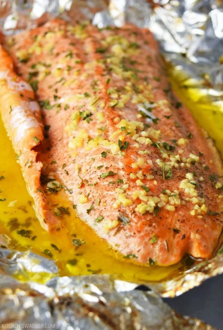 Приготовление форели фото рецепты Garlic Butter Steelhead Trout in Foil Recipe Trout recipes, Steelhead trout reci